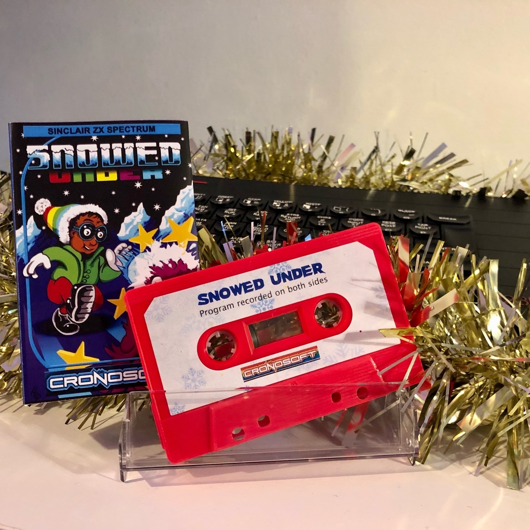 ZX Spectrum game "Snowed Under" on cassette